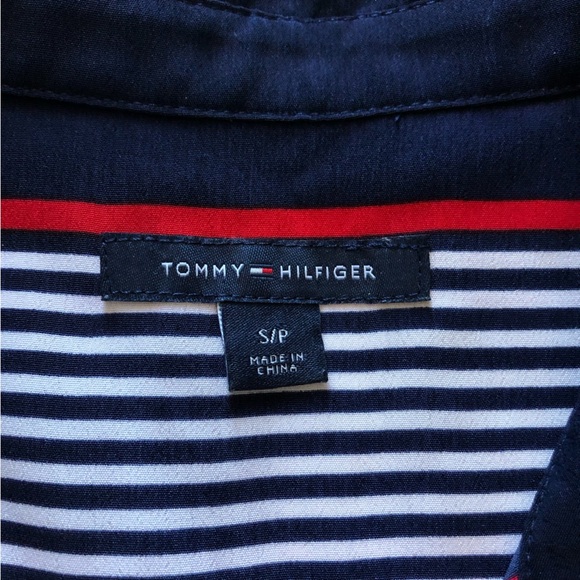 Tommy Hilfiger Sleeveless Button Up Dress in Navy Size S - Picture 14 of 14